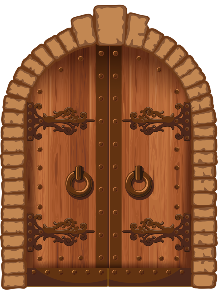 Сказочная дверь с замком