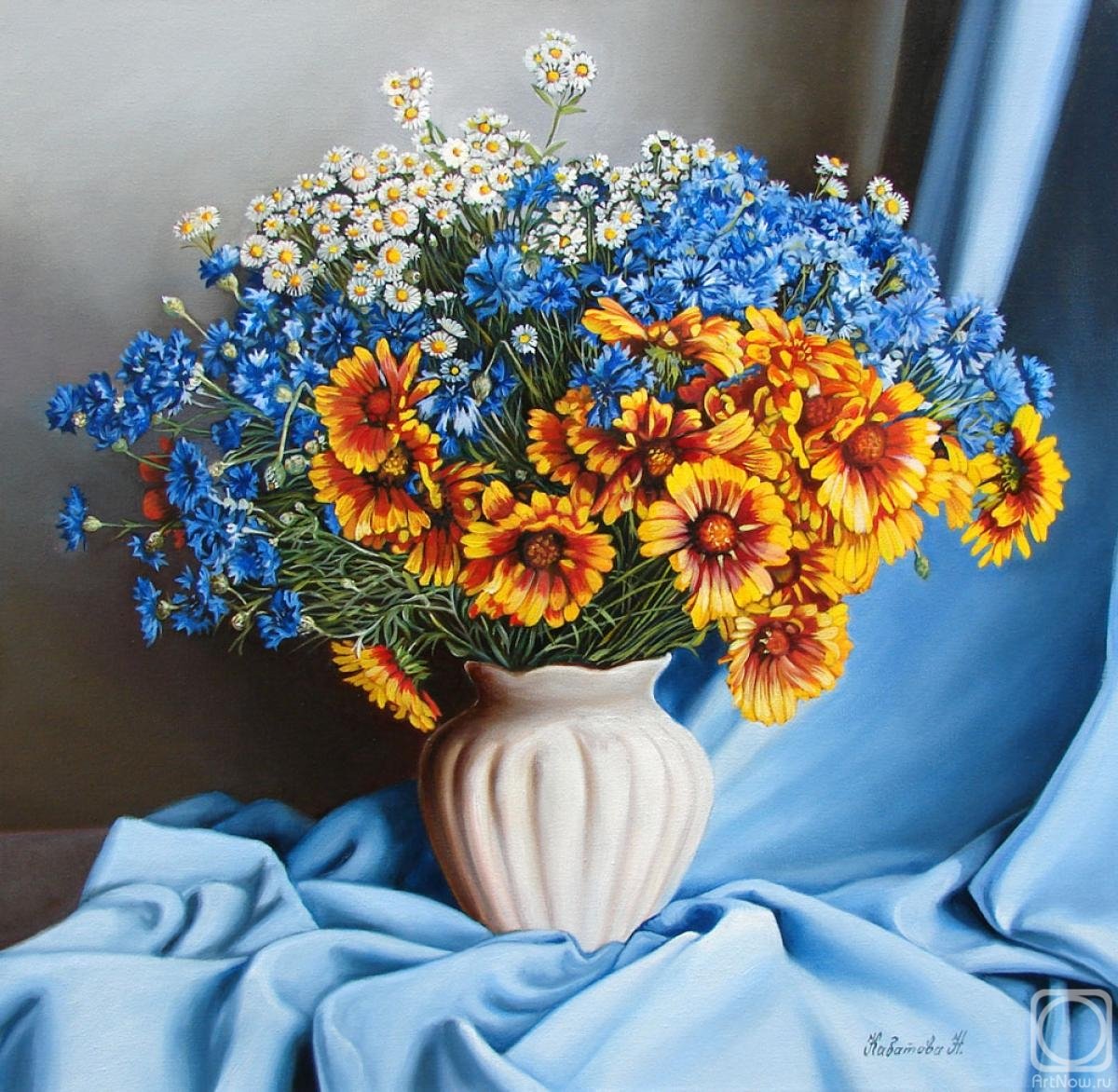 Васильки букет