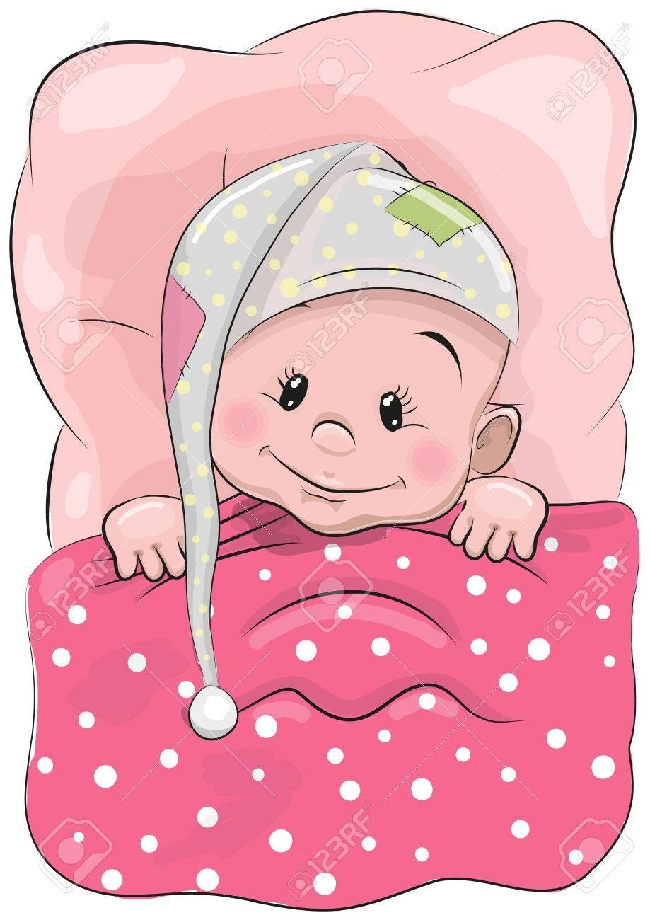 Наресованый ребёнок в пелёнке