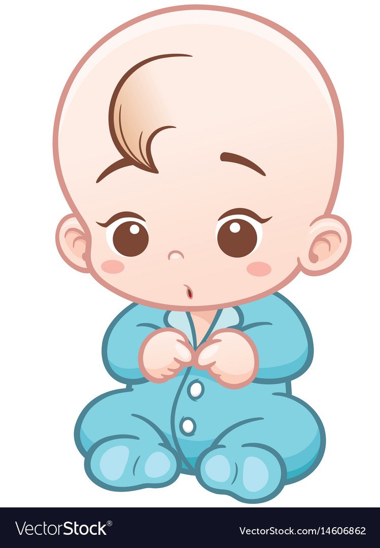 Новорожденный мальчик мультяшный