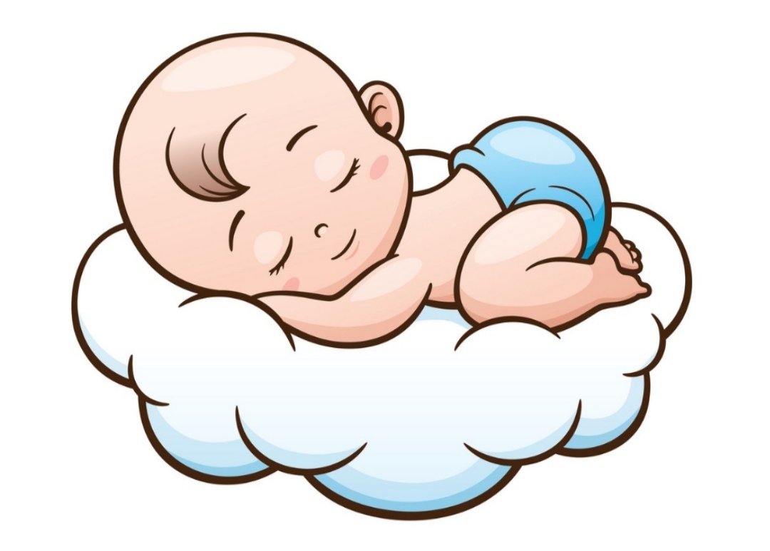 Новорожденный ребенок мультяшный