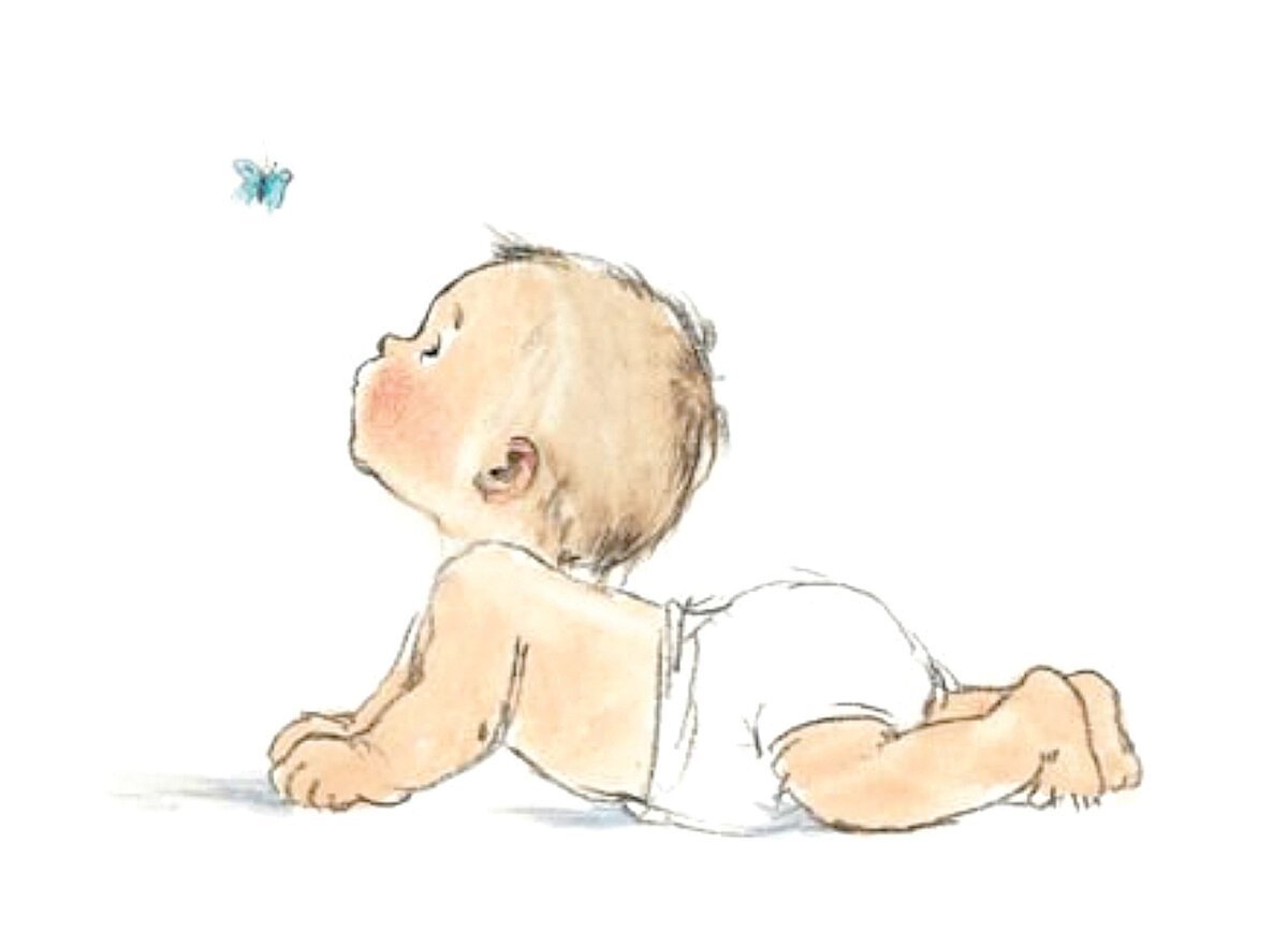 Ребенок ползет рисунок