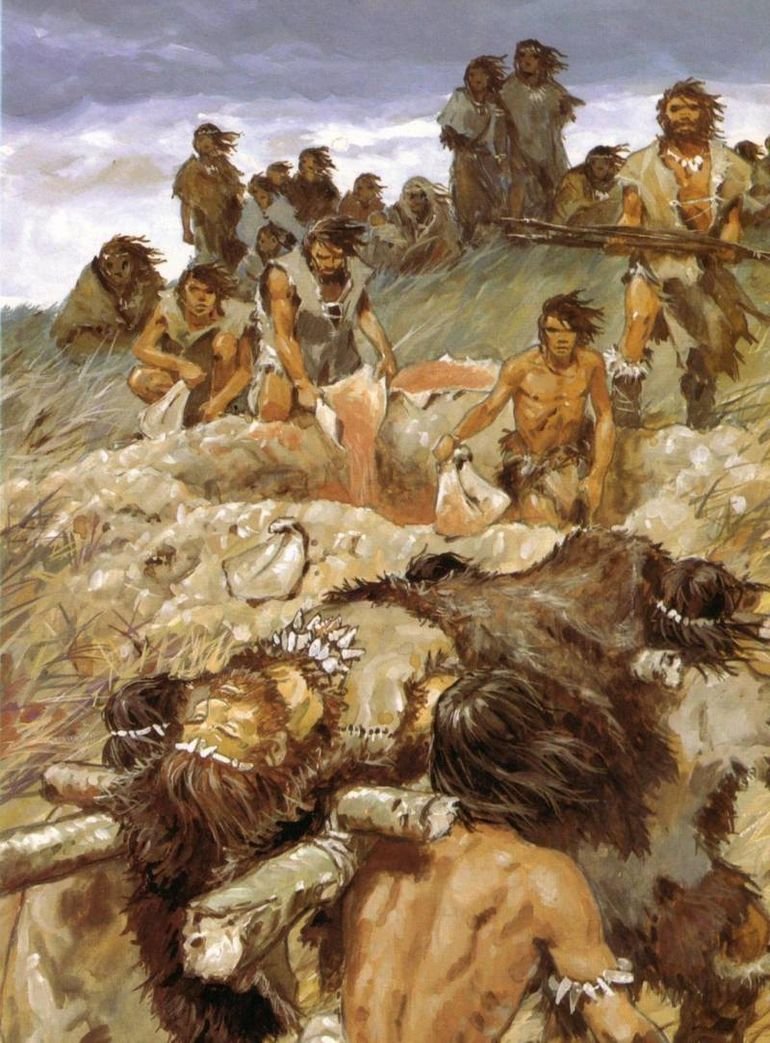 Пьер Жубер картины Первобытное общество