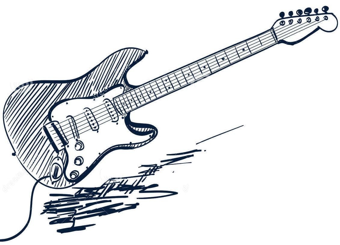 Гитара рисунок