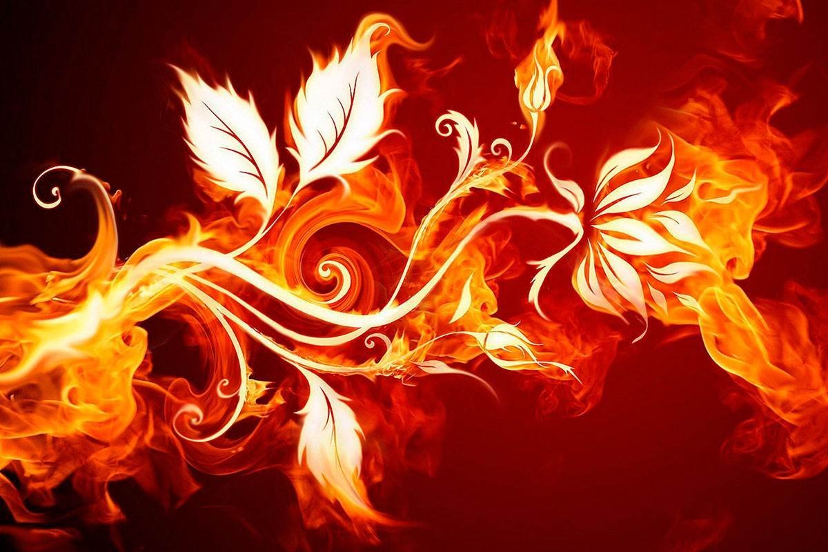 Красивое пламя