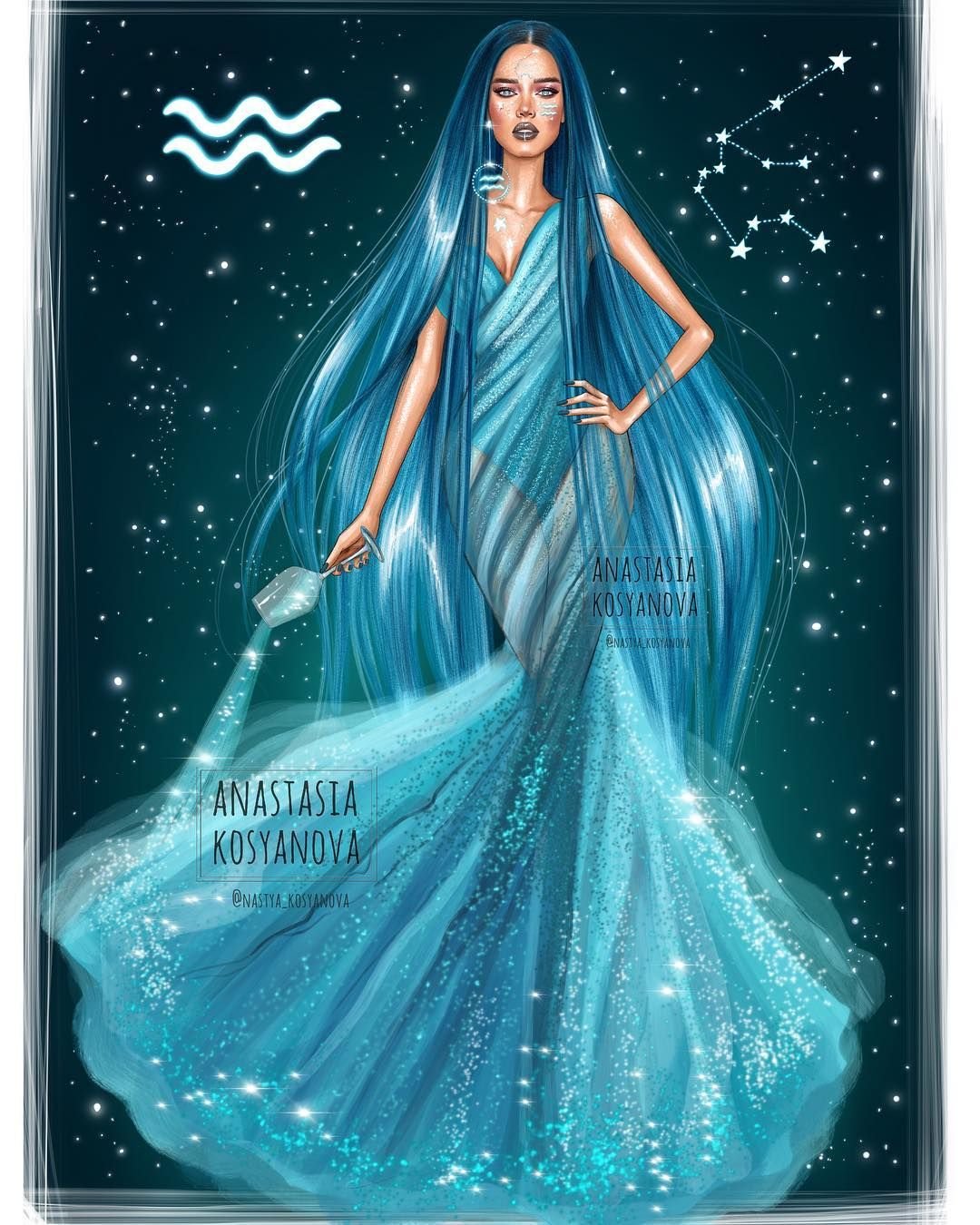 Anastasia kosyanova иллюстрации знаков зодиака