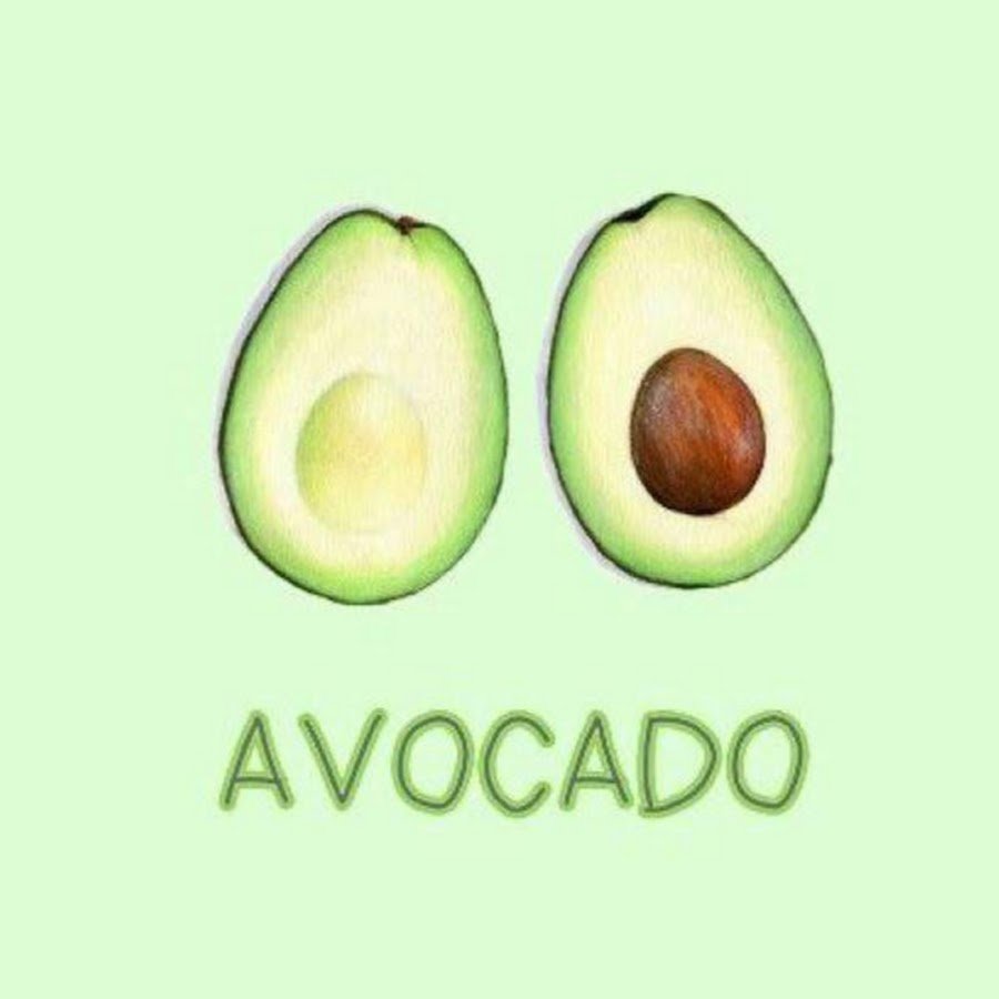 Надпись авокадо