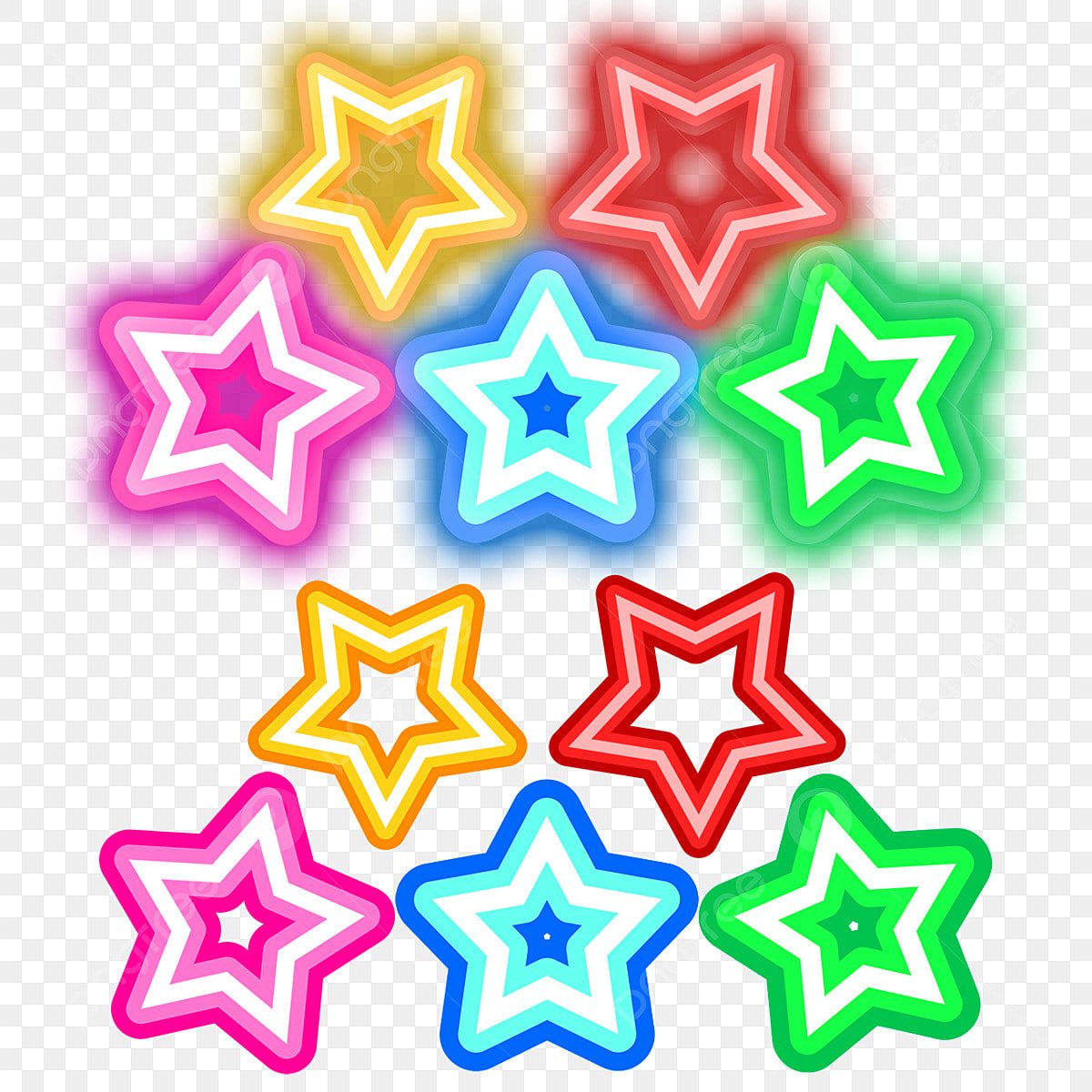 Звездочки цветные