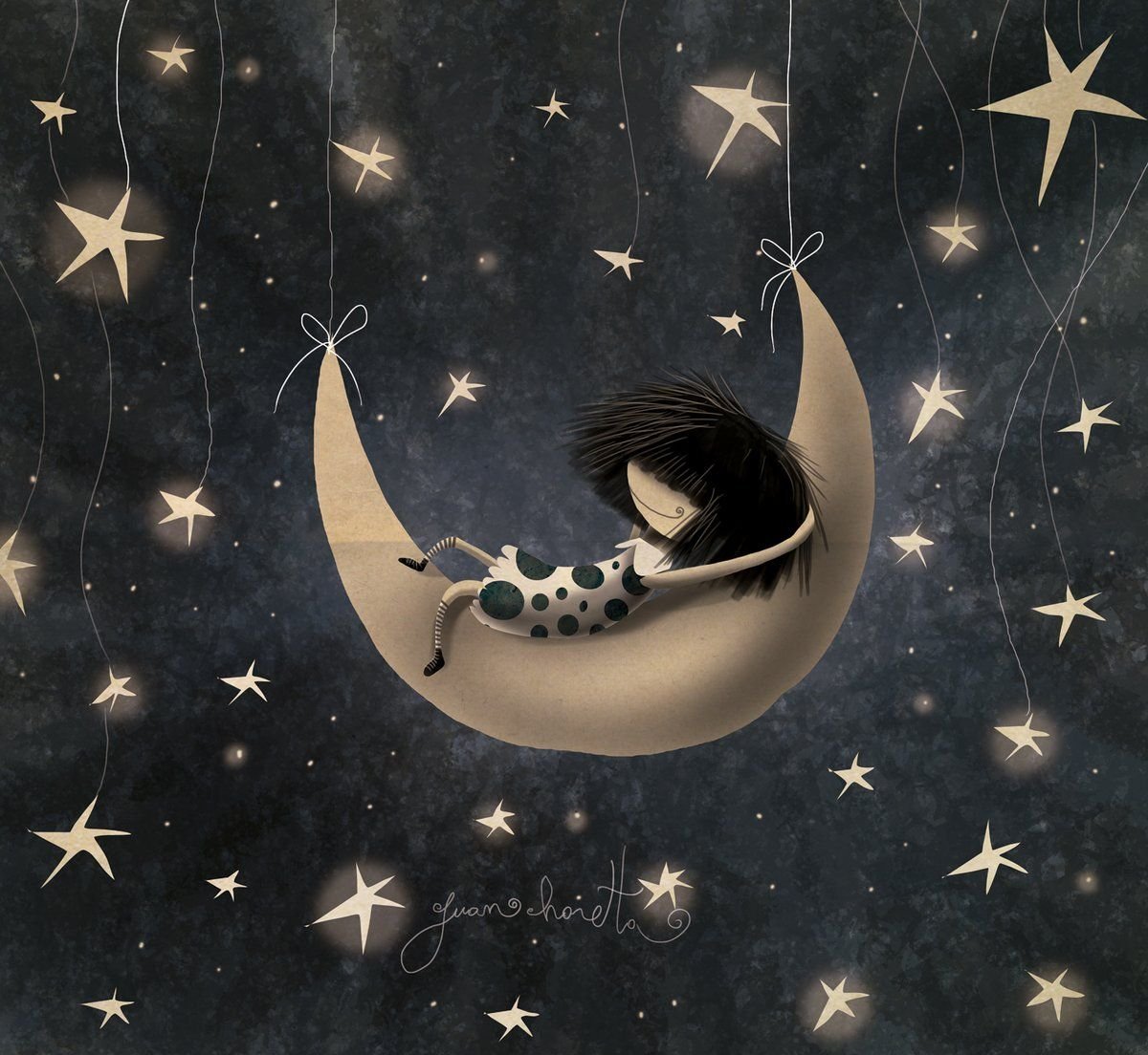 Нарисовать луну