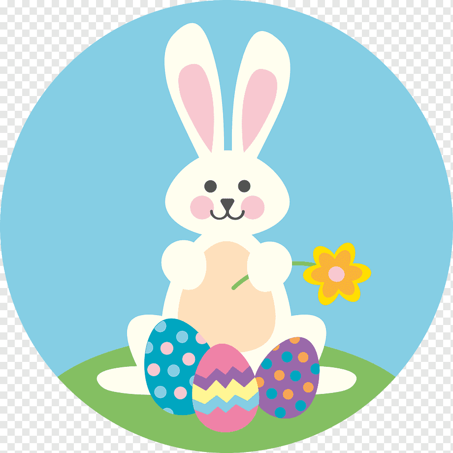 Мультяшный заяц в профиль