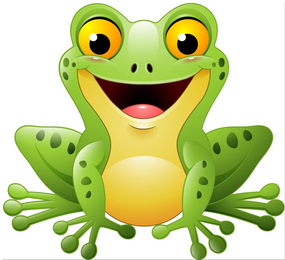 Лягушонок с открытым ртом