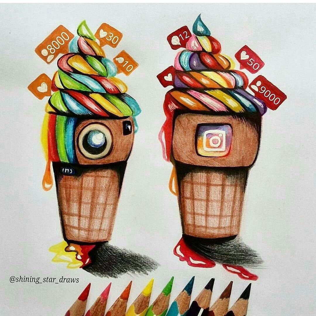 Рисунки в инстаграмме