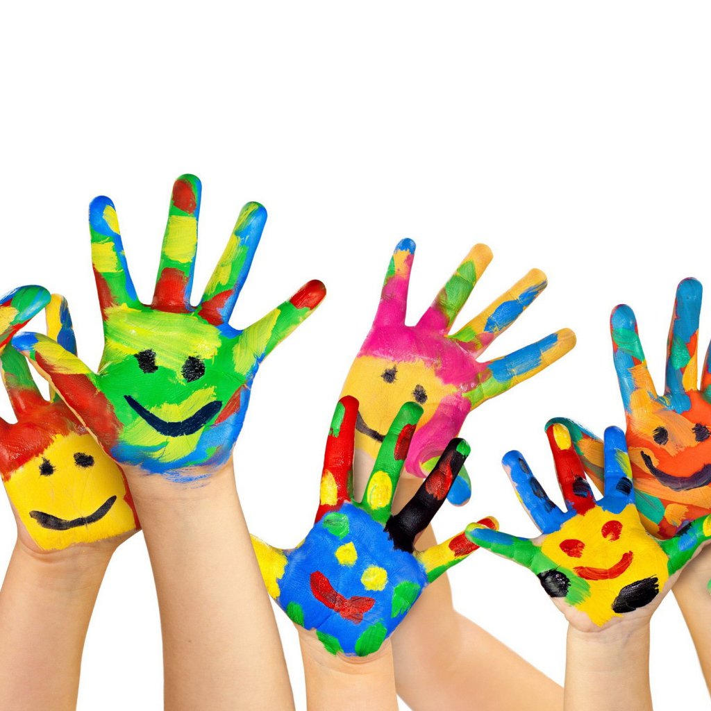 Детские ладршки вкраске