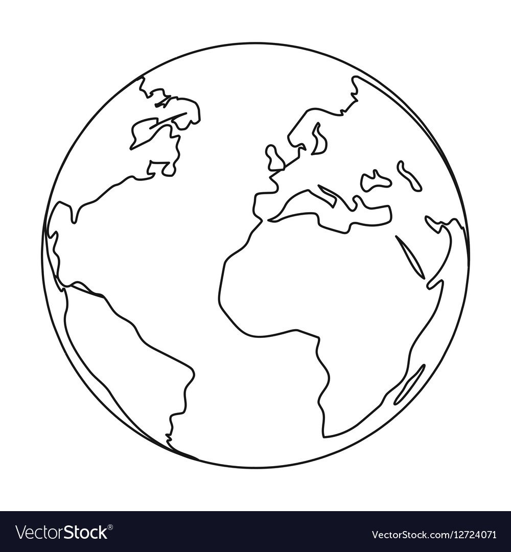 Россия на земном шаре раскраска