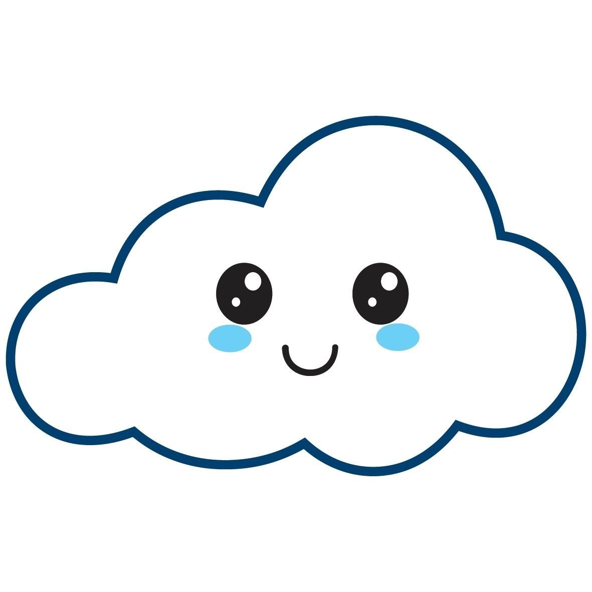 Облако трафарет для вырезания