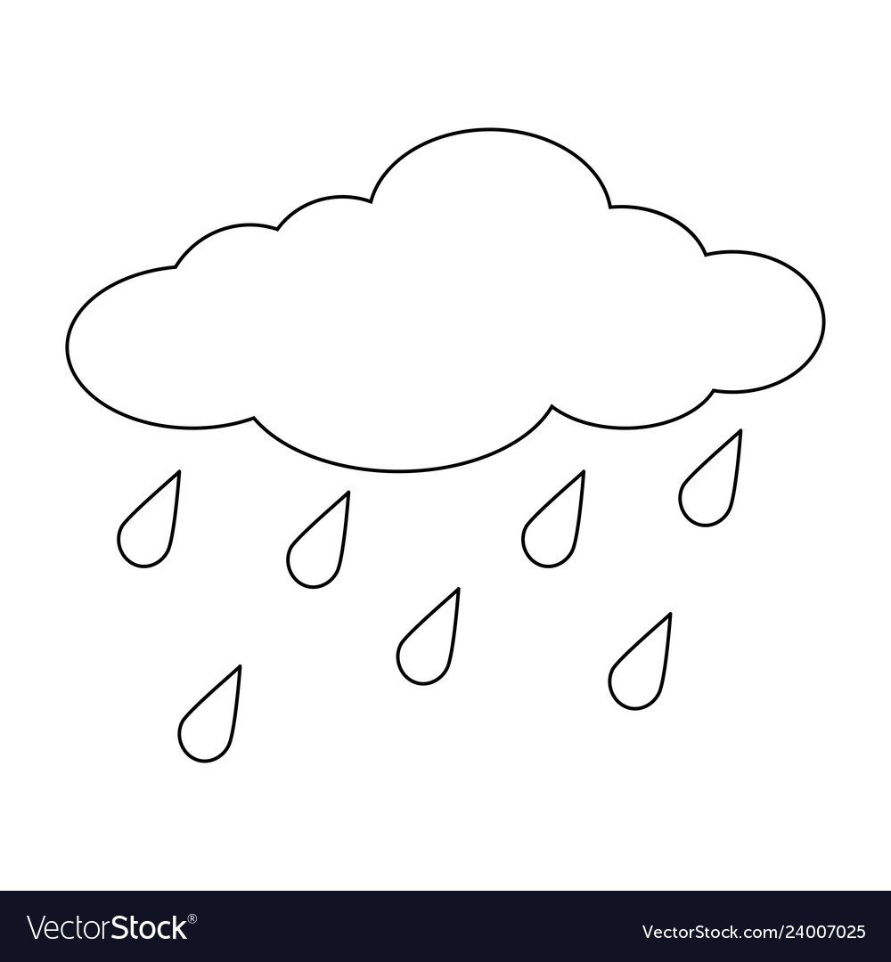 Облако раскраска для детей