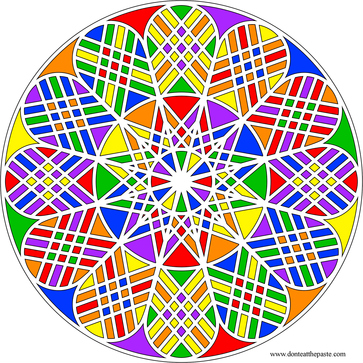 Растительный узор в круге