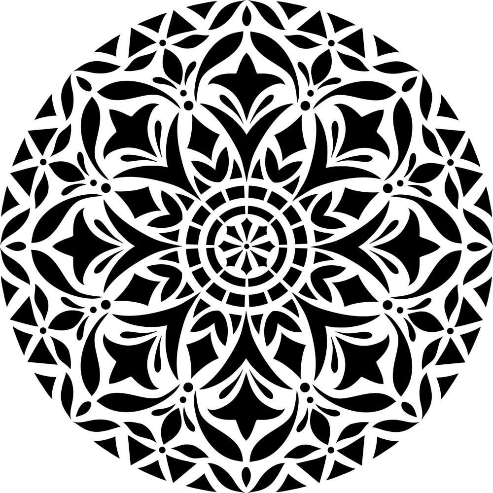 Красивый круглый узор