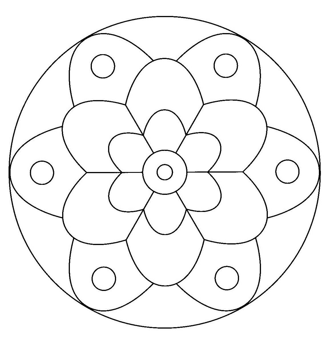 Геометрический орнамент в круге