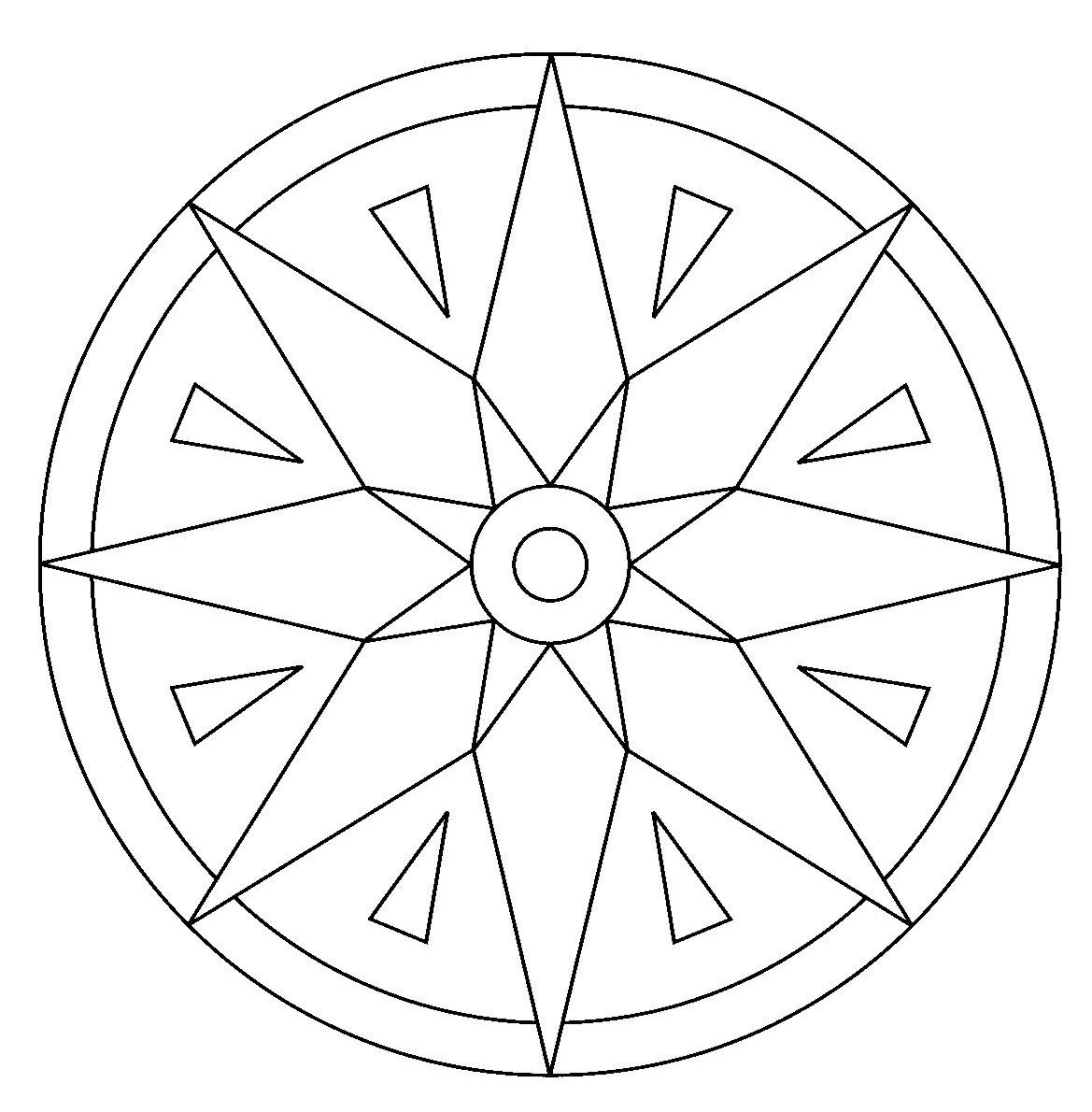 Узор в круге современный