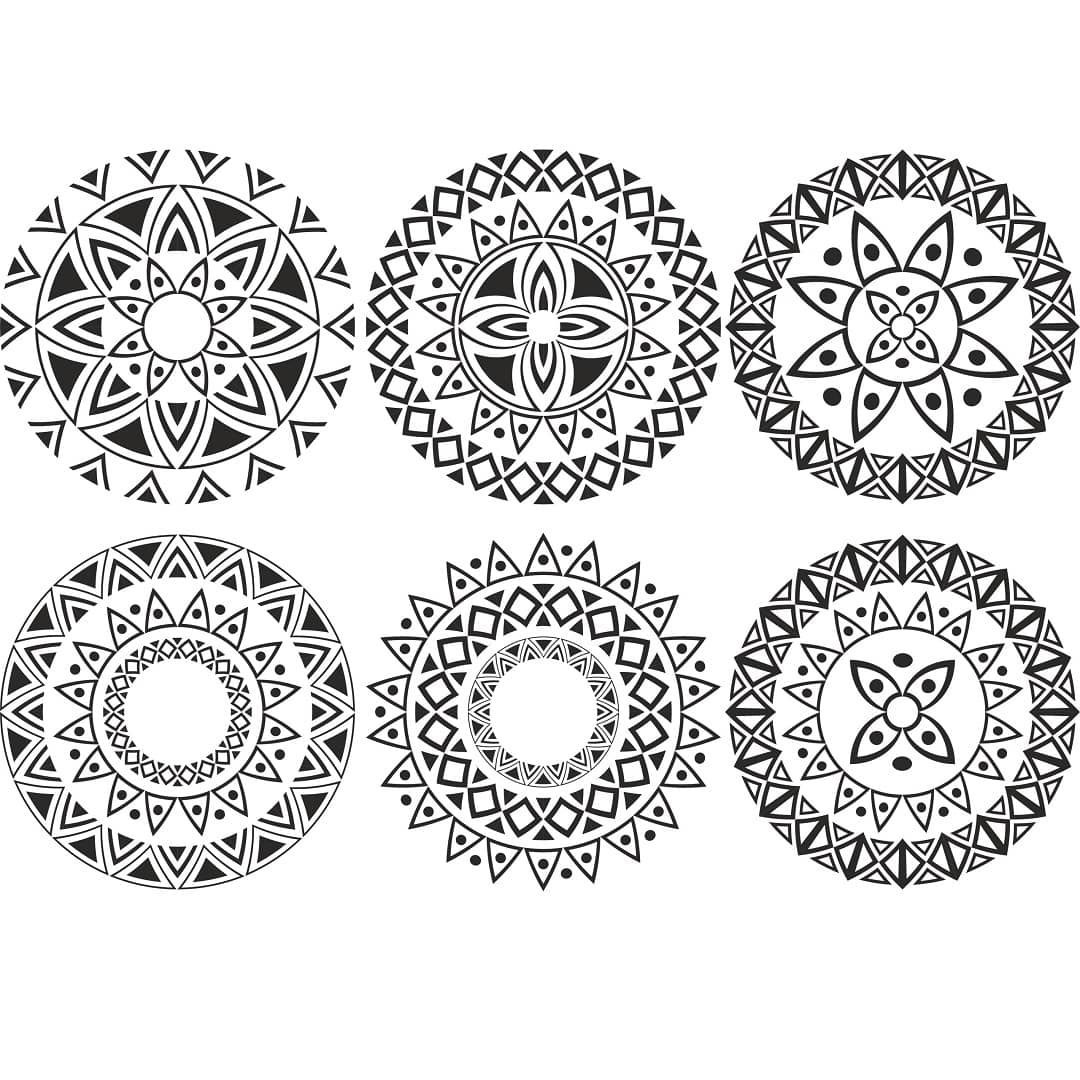 Русский орнамент круглый