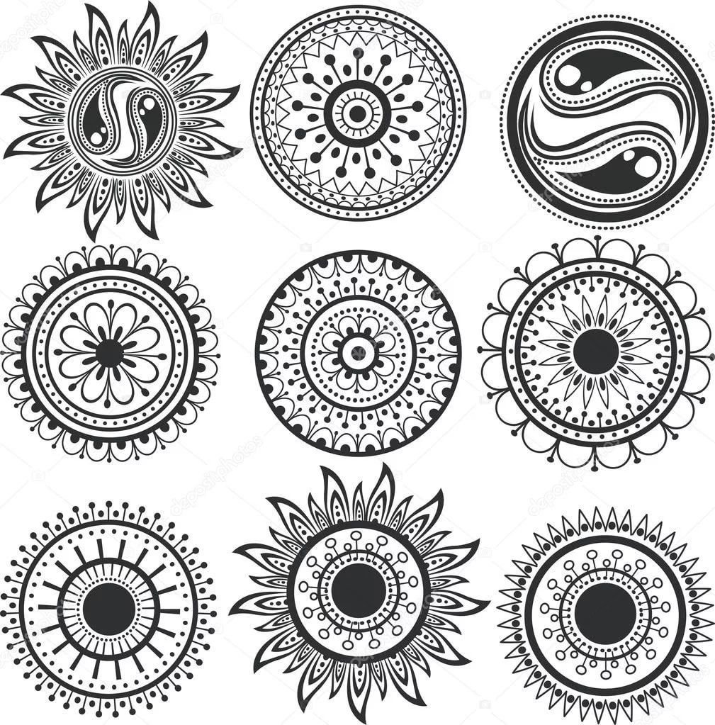 Композиционная структура замкнутого орнамента орнамент в круге