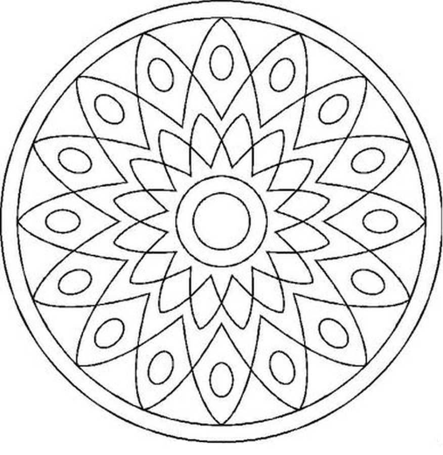 Мандала круглая