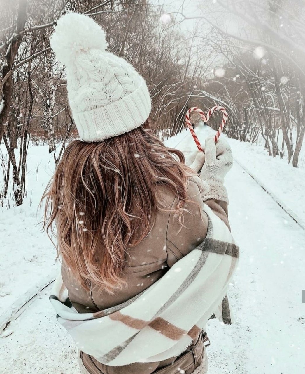 Девушка зима