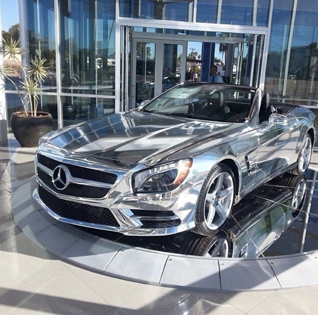 Хромированный Мерседес