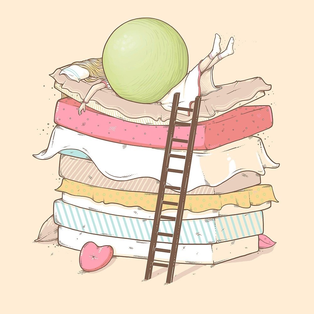 Горошина на подушке