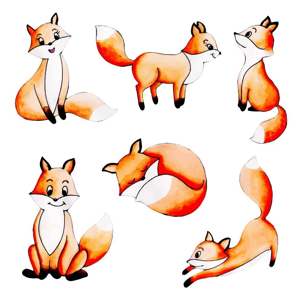 Лиса вектор