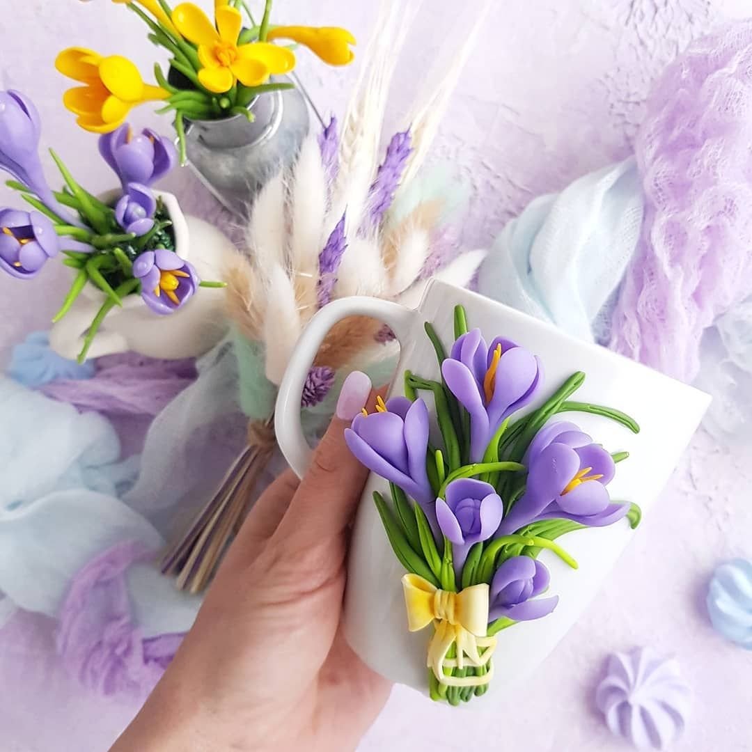 Букет тюльпаны Мимоза ирисы