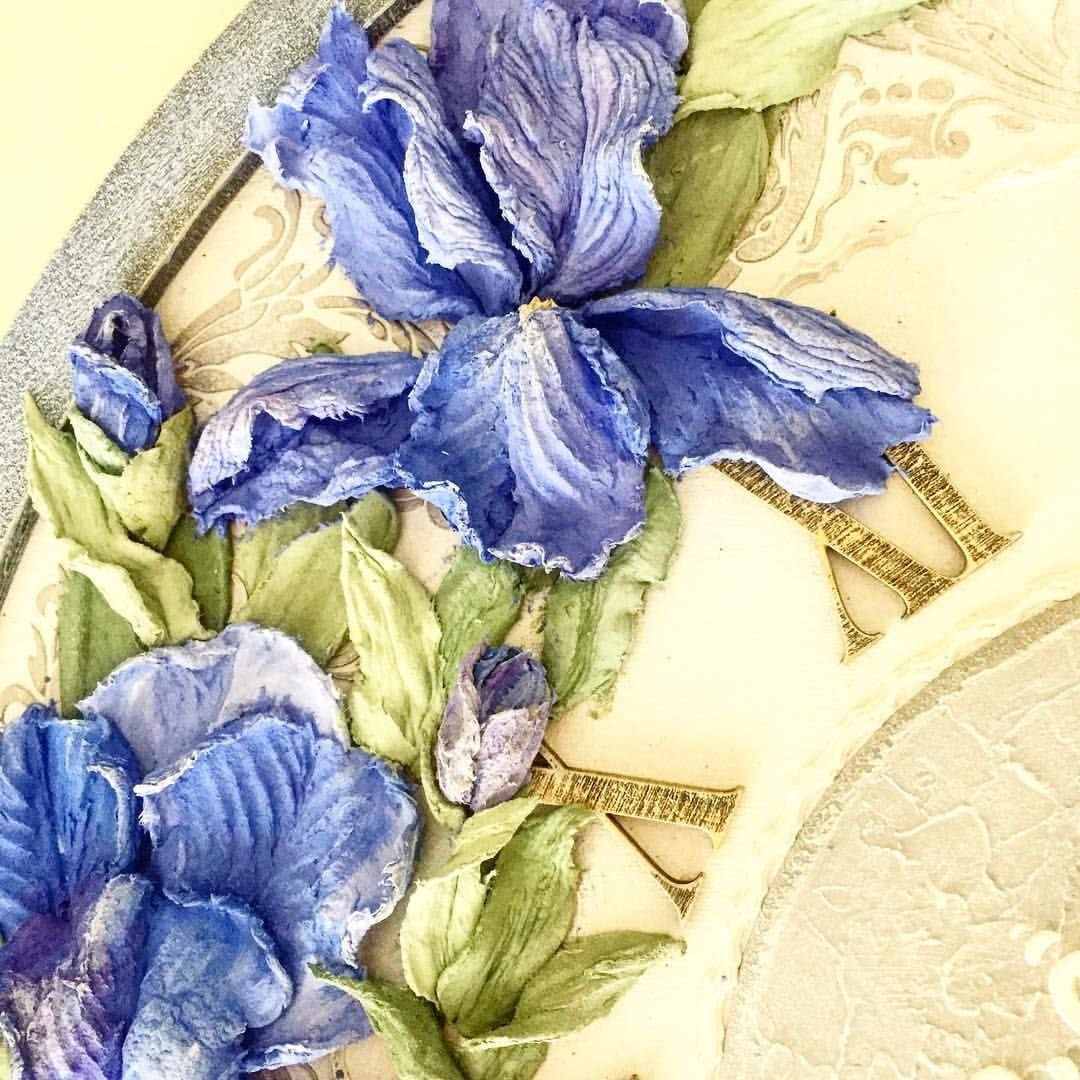 Кружка из полимерной глины весенние