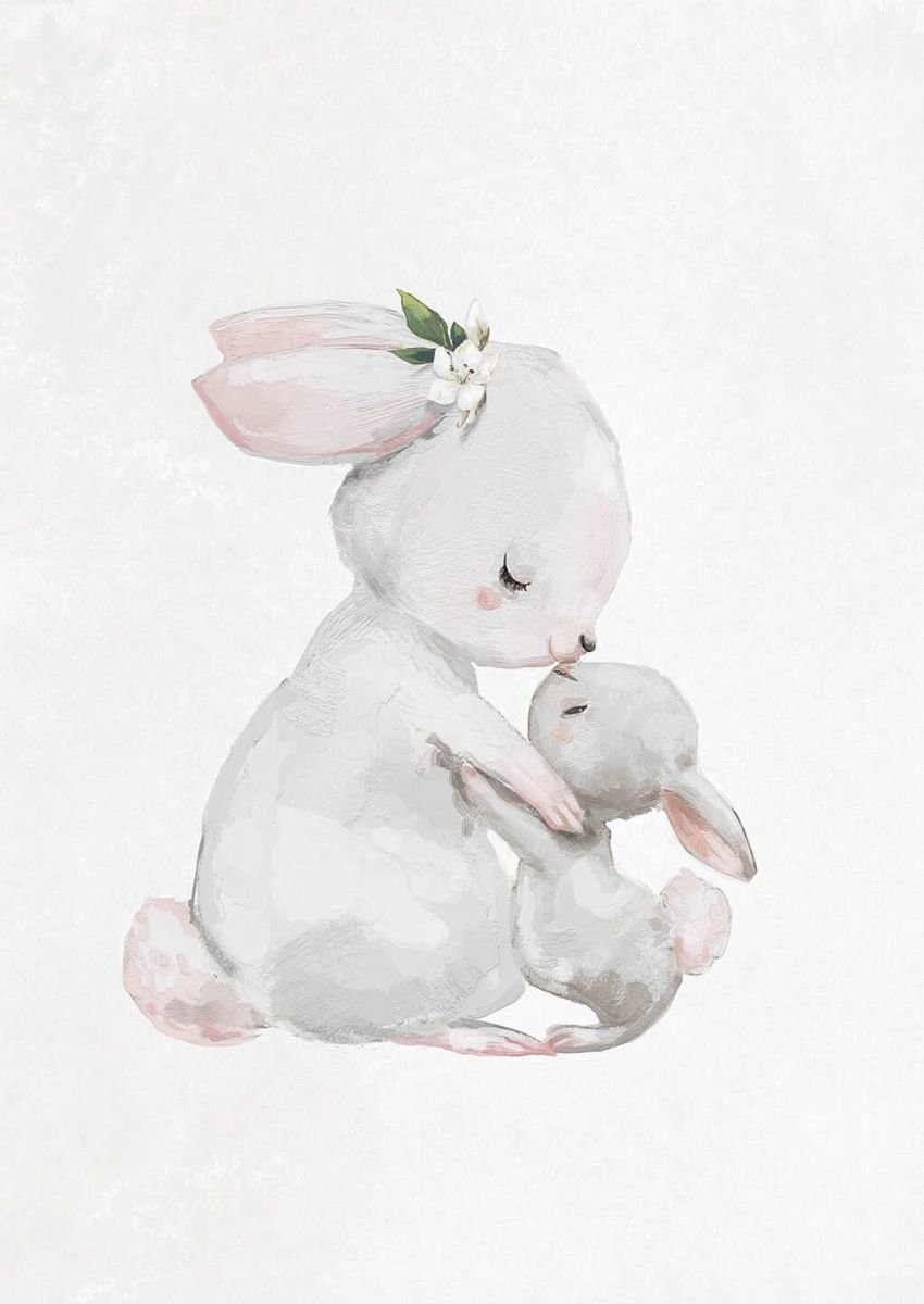 Зайка акварель