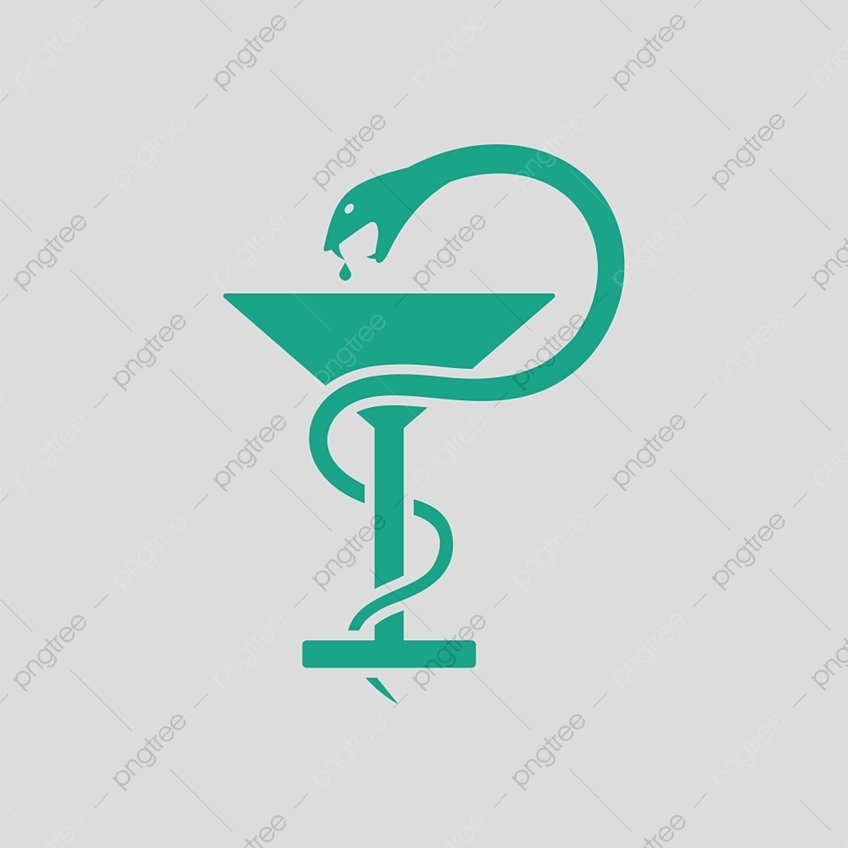 Медицинская Рюмка со змеёй