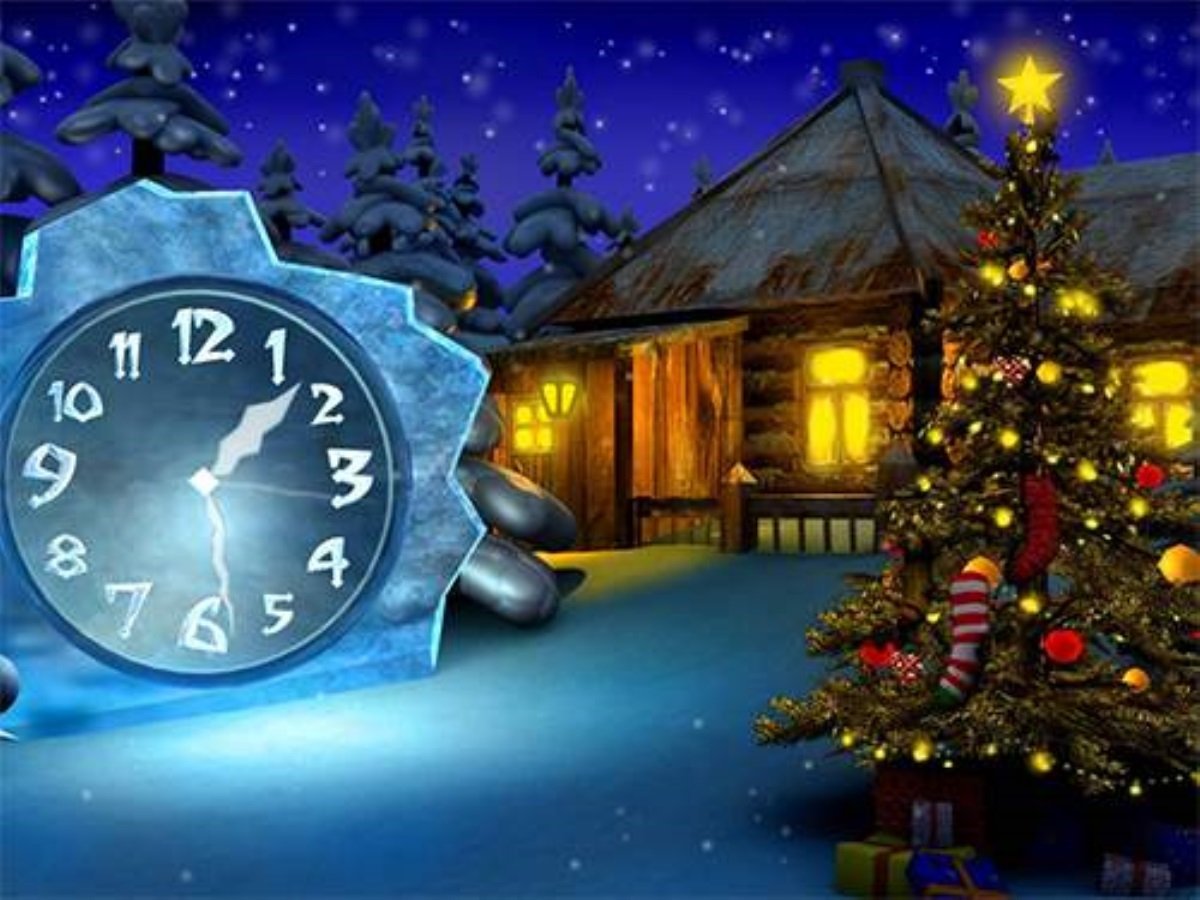 Сказочные новогодние часы