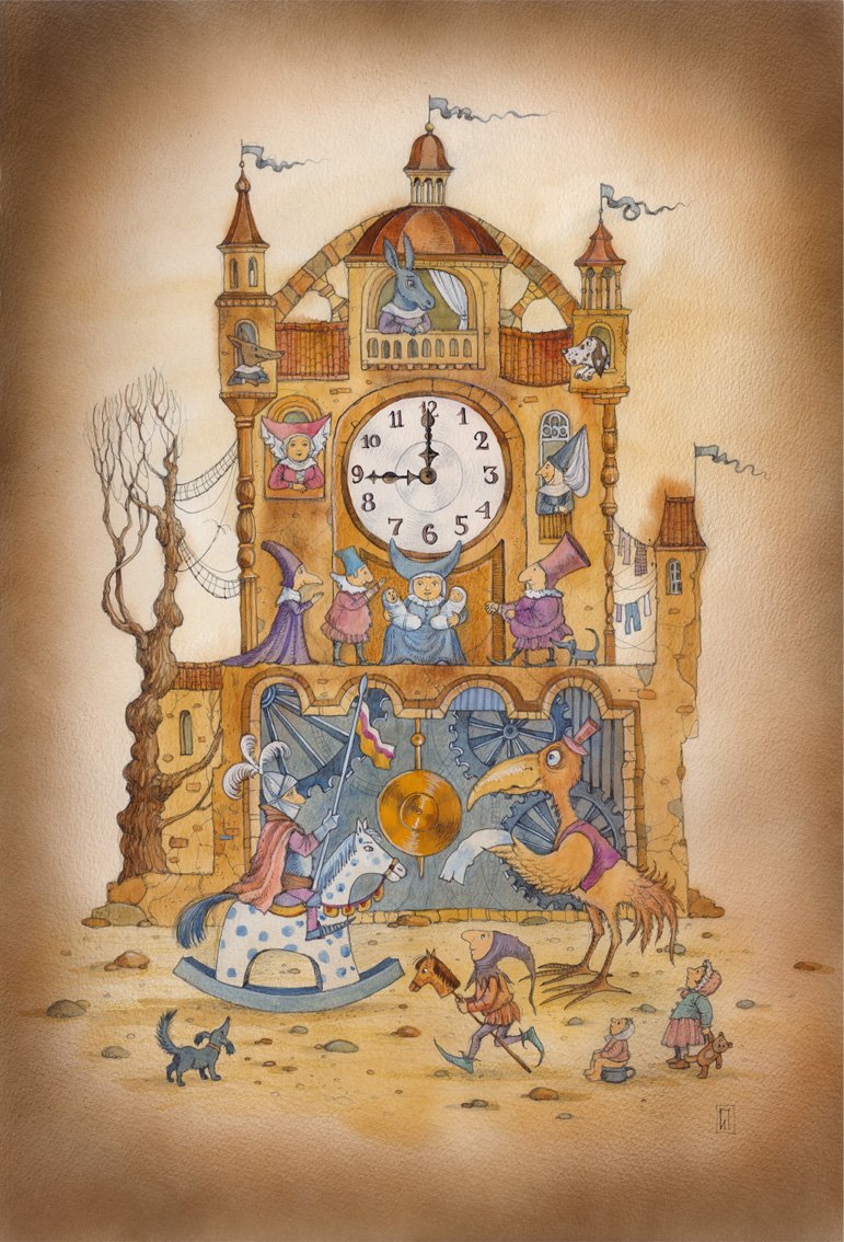 Сказочные старинные часы