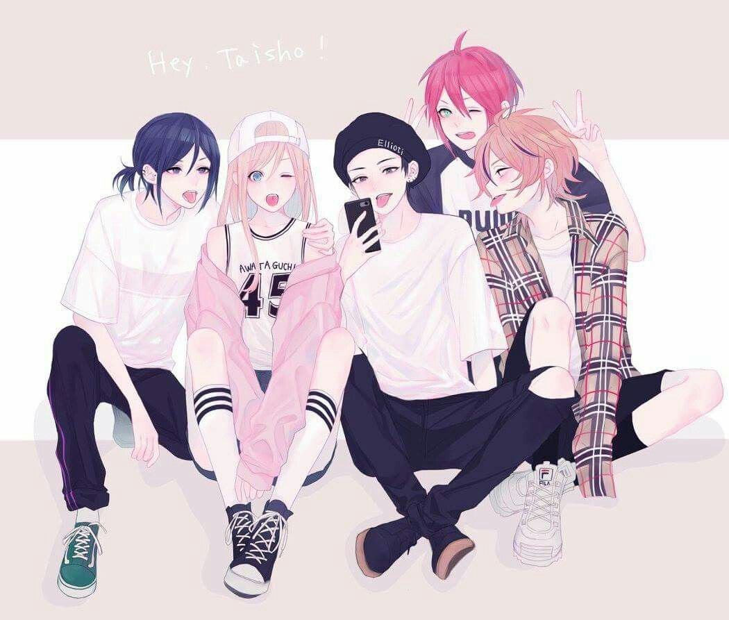 Аниме сквад друзей