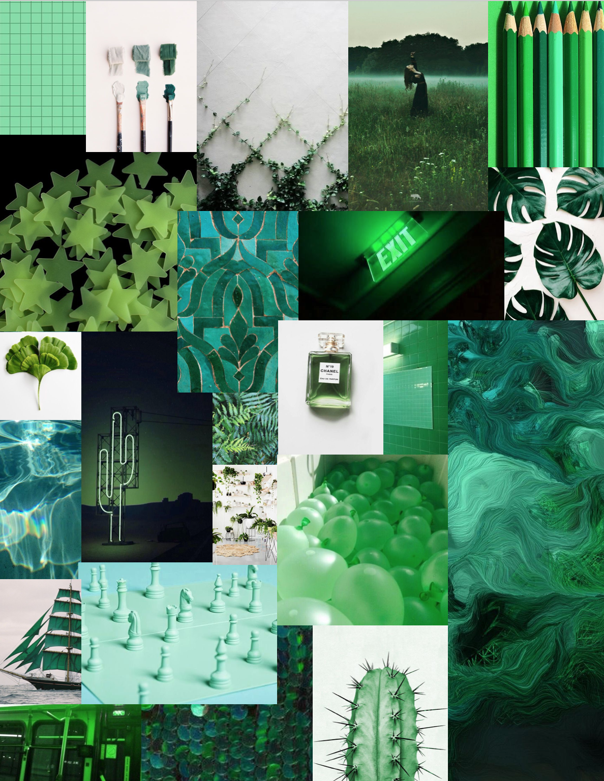 Эстетика зеленового цвета