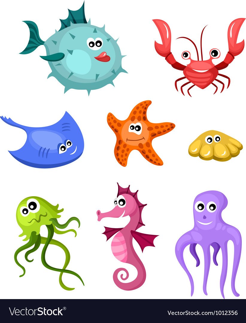 Обитатели подводного мира картинки для детей