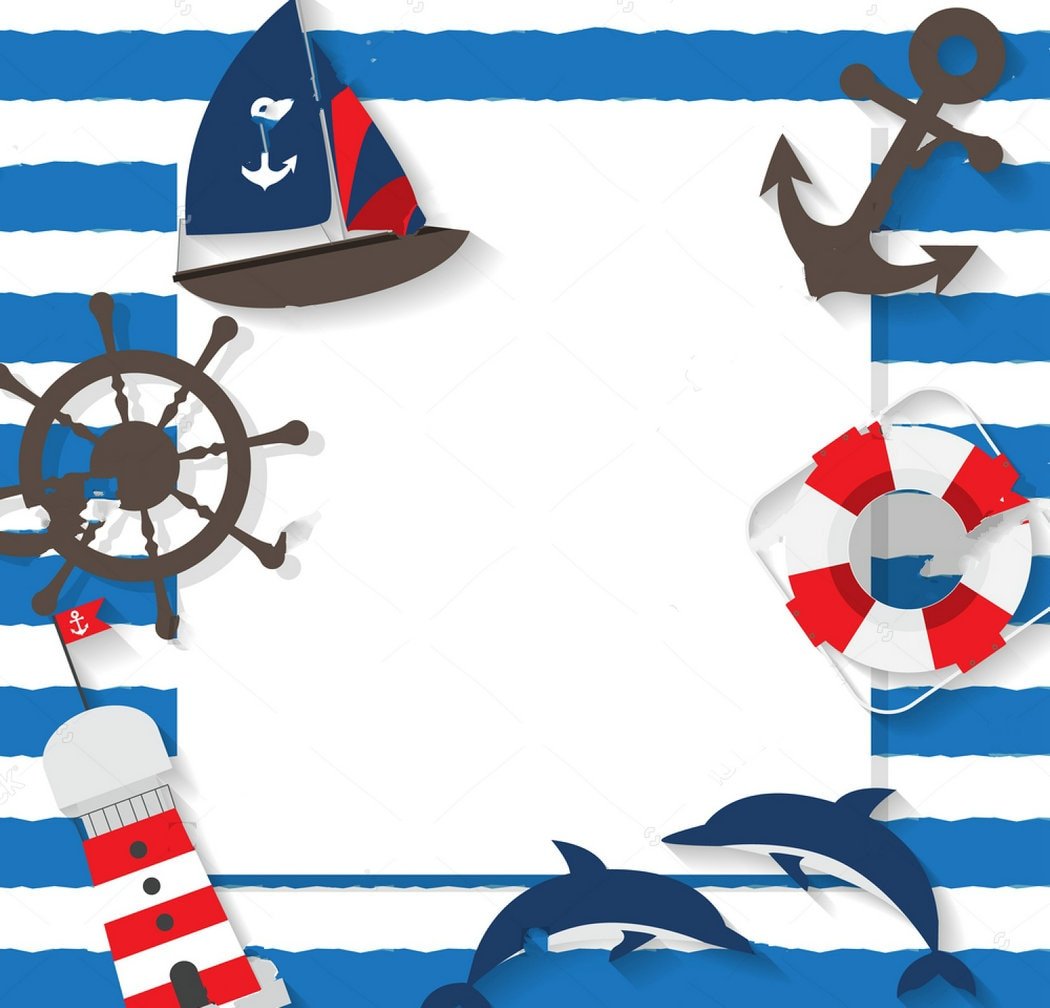 Рамки детские в морском стиле