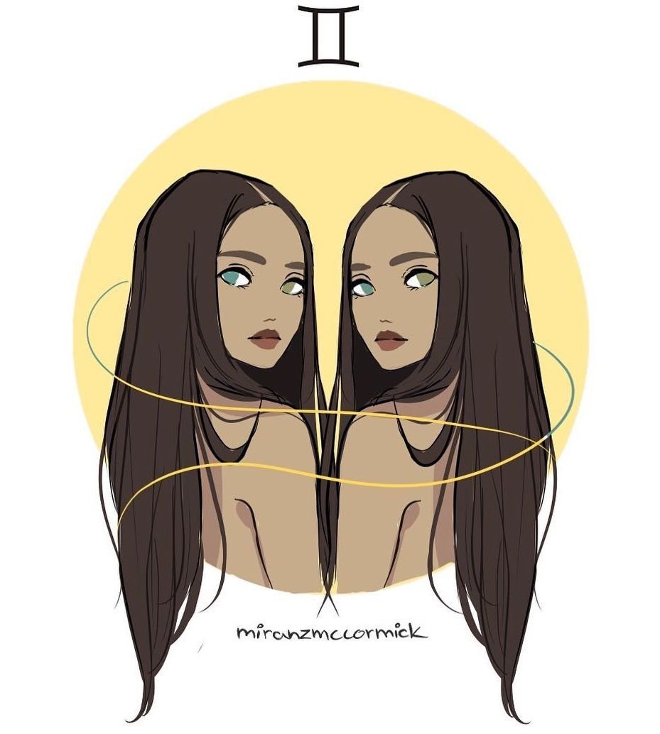 Близнецы арт в виде человека