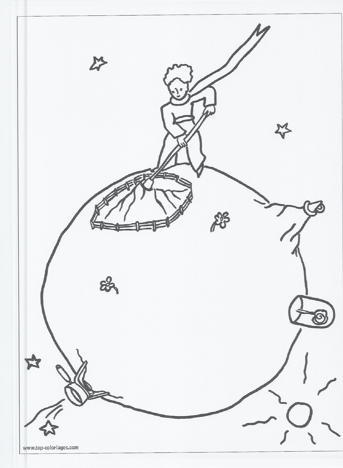 Маленький принц тату эскиз