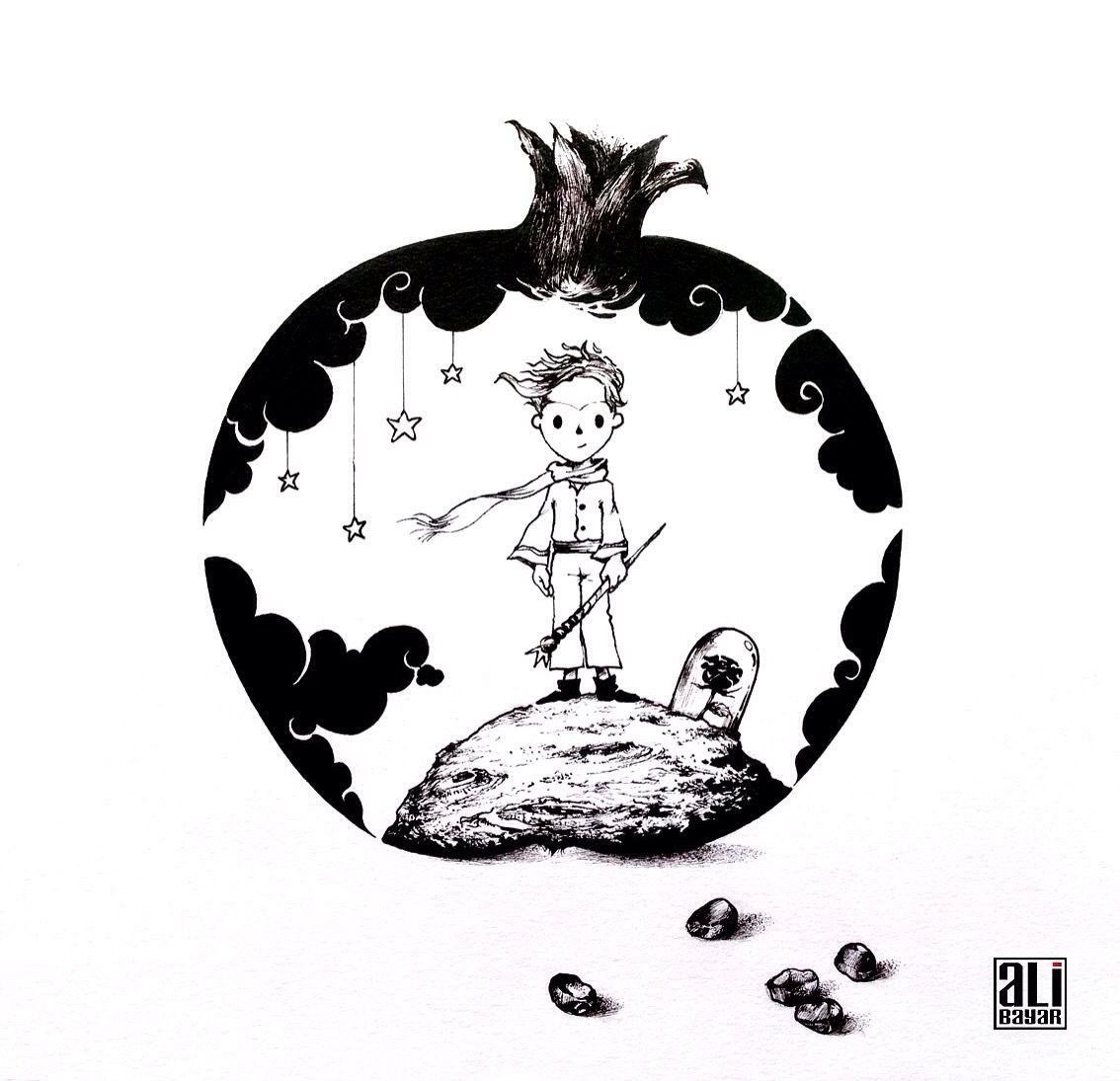 Маленький принц зарисовки