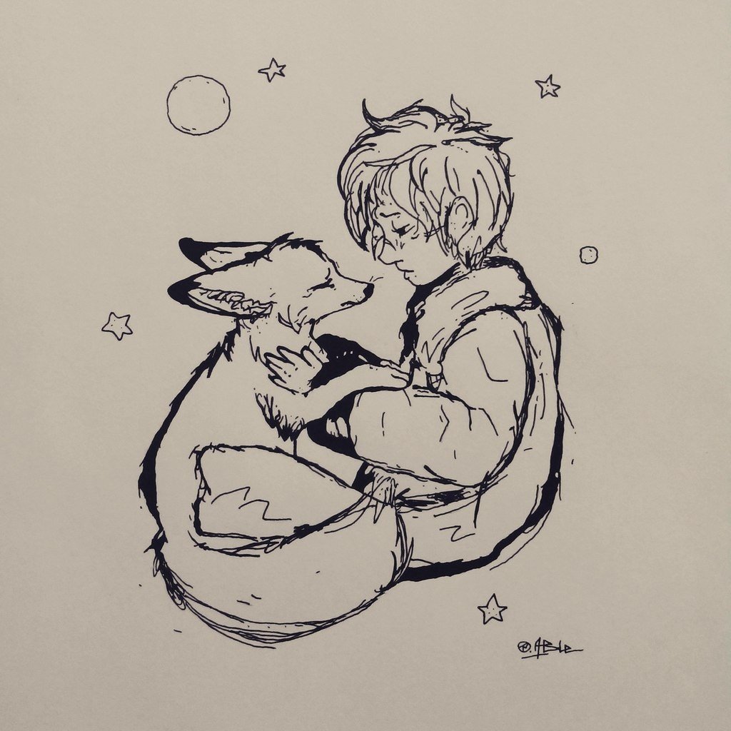 Сент Экзюпери маленький принц раскраска