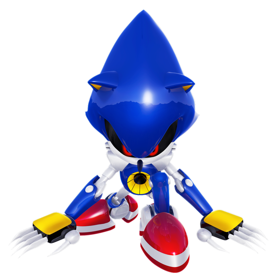 Метал Соник вид сзади