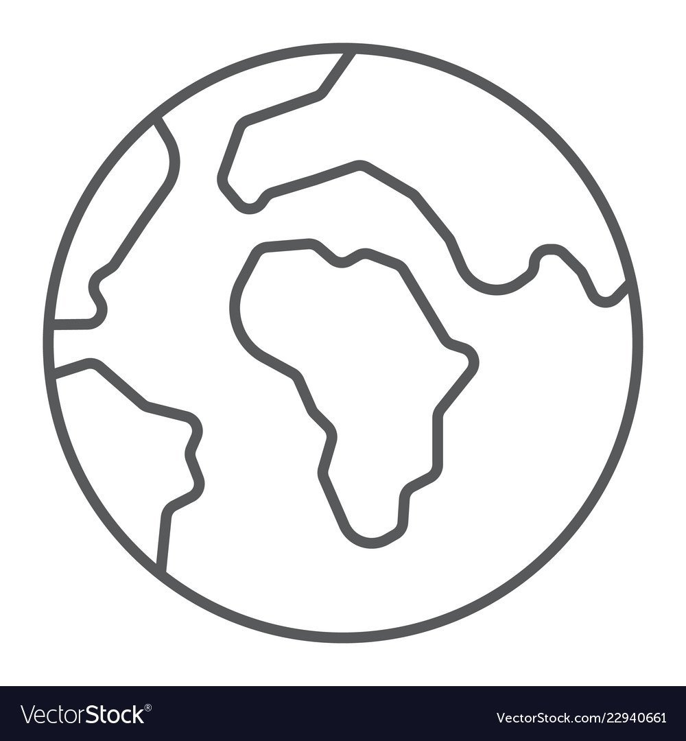 Контурное изображение земли