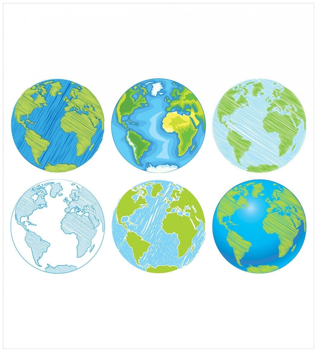 Планета земля контурный рисунок