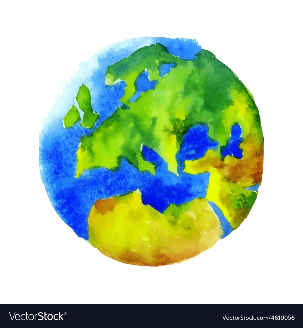 Макет земли с материками