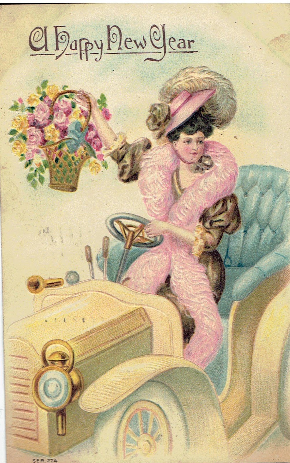 Винтажная леди с днем рождения